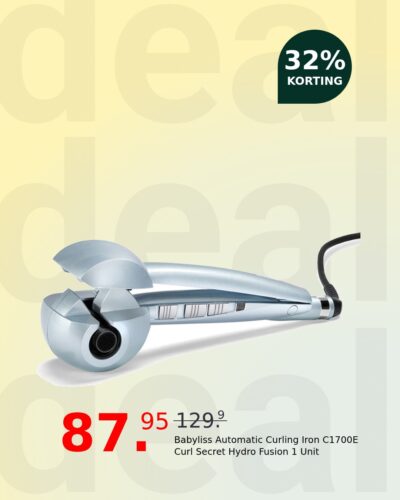 Babyliss Automatic Curling Iron C1700E Curl Secret Hydro Fusion 1 Unit