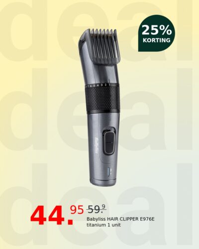 Babyliss HAIR CLIPPER E976E titanium 1 unit