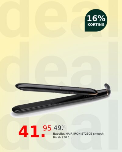 Babyliss HAIR IRON ST250E smooth finish 230 1 u