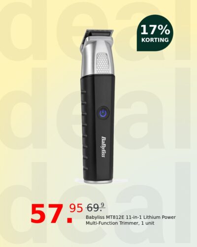 Babyliss MT812E 11-in-1 Lithium Power Multi-Function Trimmer, 1 unit