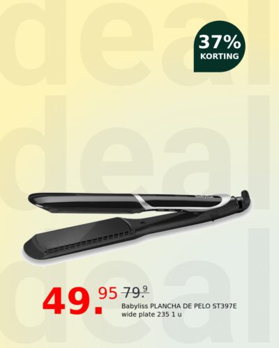 Babyliss PLANCHA DE PELO ST397E wide plate 235 1 u