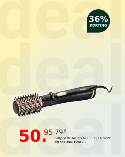 Babyliss ROTATING AIR BRUSH AS962E big hair dual 1000 1 u