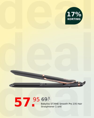 Babyliss ST394E Smooth Pro 235 Hair Straightener 1 unit