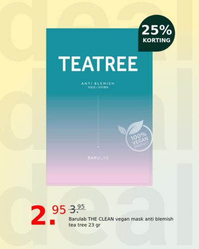 Barulab THE CLEAN vegan mask anti blemish tea tree 23 gr