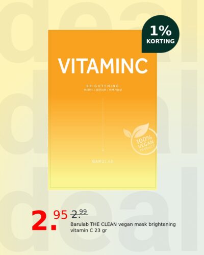 Barulab THE CLEAN vegan mask brightening vitamin C 23 gr