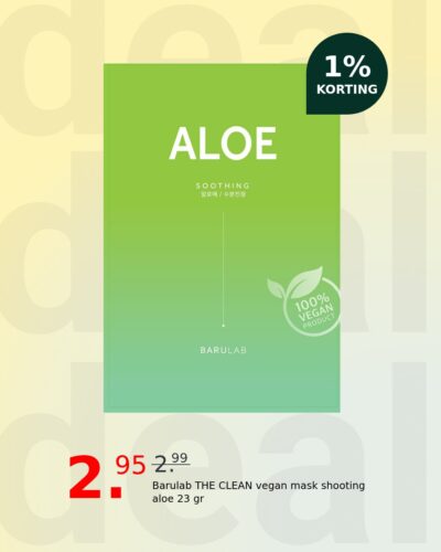 Barulab THE CLEAN vegan mask shooting aloe 23 gr