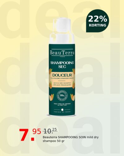 Beauterra SHAMPOOING SOIN mild dry shampoo 50 gr
