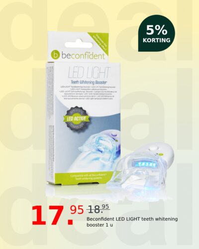 Beconfident LED LIGHT teeth whitening booster 1 u
