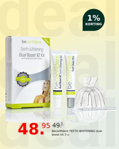 Beconfident TEETH WHITENING dual boost kit 5 u