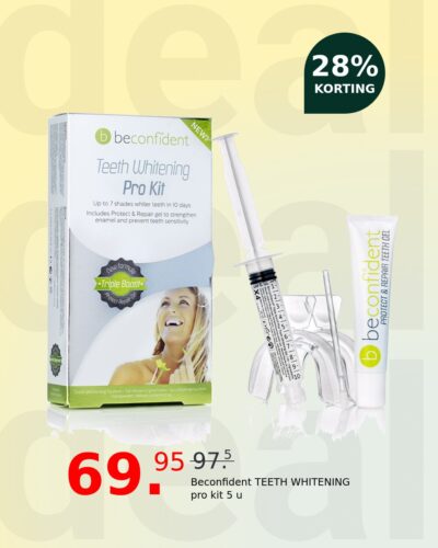 Beconfident TEETH WHITENING pro kit 5 u