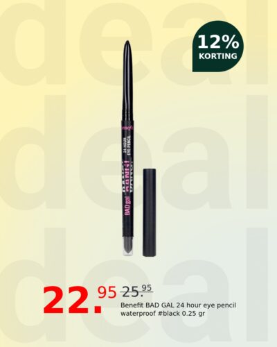 Benefit BAD GAL 24 hour eye pencil waterproof #black 0.25 gr