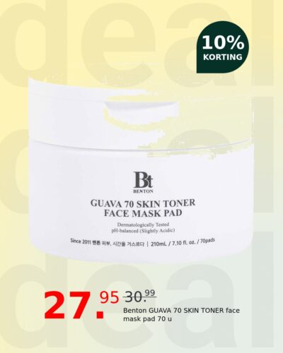 Benton GUAVA 70 SKIN TONER face mask pad 70 u