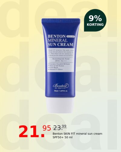 Benton SKIN FIT mineral sun cream SPF50+ 50 ml