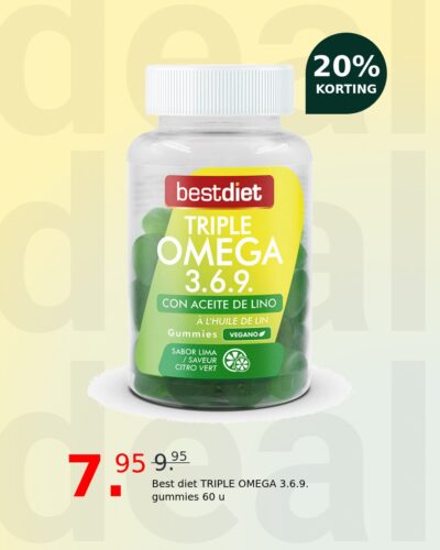 Best diet TRIPLE OMEGA 3.6.9. gummies 60 u