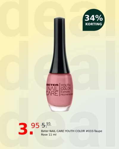 Beter NAIL CARE YOUTH COLOR #033-Taupe Rose 11 ml