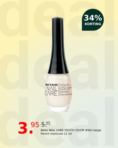 Beter NAIL CARE YOUTH COLOR #062-beige french manicure 11 ml