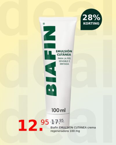 Biafin EMULSIÓN CUTÁNEA crema regeneradora 100 mg