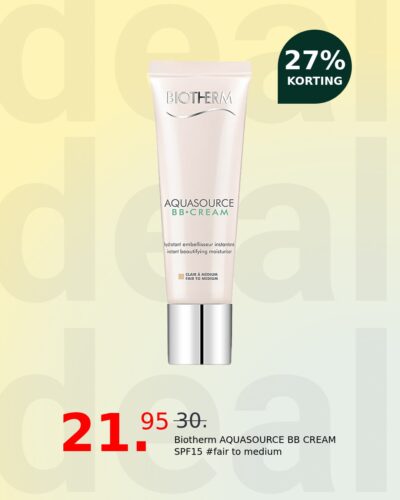 Biotherm AQUASOURCE BB CREAM SPF15 #fair to medium