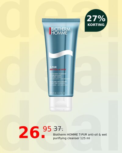 Biotherm HOMME T-PUR anti-oil & wet purifiying cleanser 125 ml