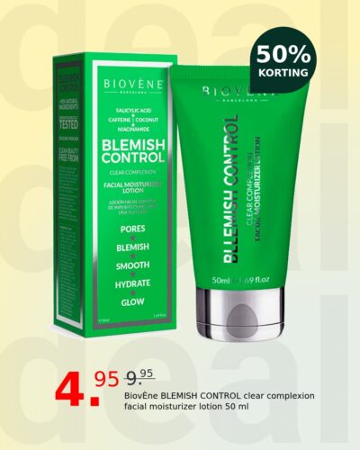 BiovÈne BLEMISH CONTROL clear complexion facial moisturizer lotion 50 ml