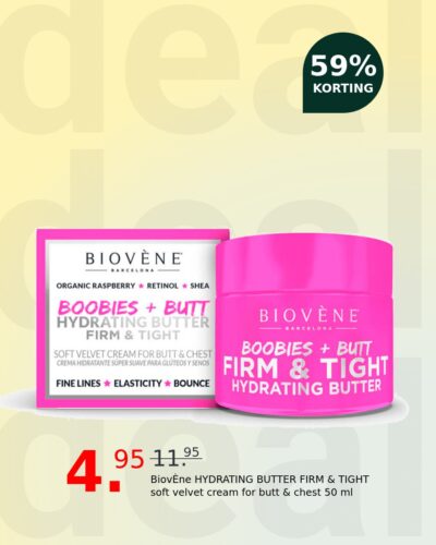 BiovÈne HYDRATING BUTTER FIRM & TIGHT soft velvet cream for butt & chest 50 ml