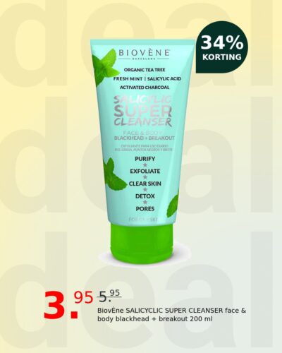 BiovÈne SALICYCLIC SUPER CLEANSER face & body blackhead + breakout 200 ml