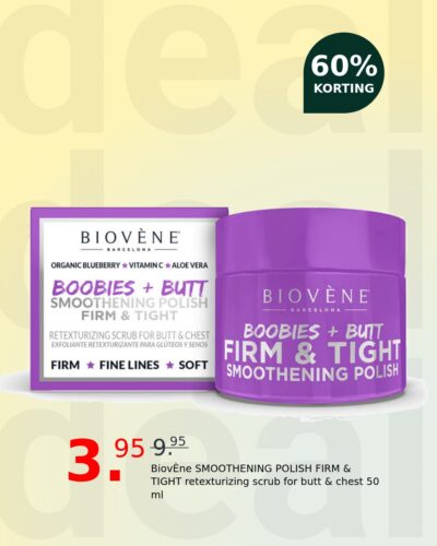 BiovÈne SMOOTHENING POLISH FIRM & TIGHT retexturizing scrub for butt & chest 50 ml