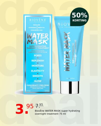 BiovÈne WATER MASK super hydrating overnight treatment 75 ml