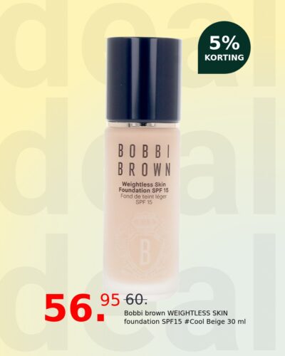 Bobbi brown WEIGHTLESS SKIN foundation SPF15 #Cool Beige 30 ml