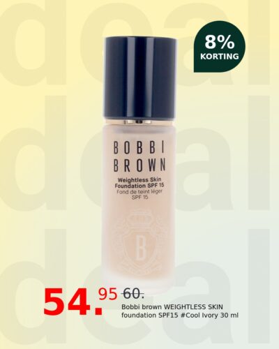Bobbi brown WEIGHTLESS SKIN foundation SPF15 #Cool Ivory 30 ml