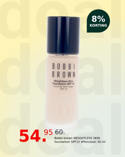 Bobbi brown WEIGHTLESS SKIN foundation SPF15 #Porcelain 30 ml
