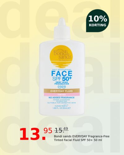 Bondi sands EVERYDAY Fragrance-Free Tinted Facial Fluid SPF 50+ 50 ml