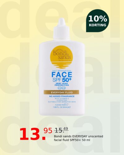 Bondi sands EVERYDAY unscented facial fluid SPF50+ 50 ml