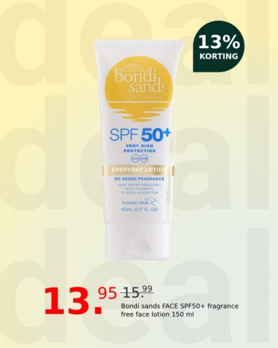 Bondi sands FACE SPF50+ fragrance free face lotion 150 ml