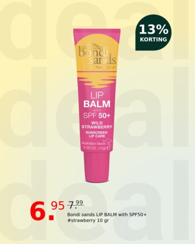 Bondi sands LIP BALM with SPF50+ #strawberry 10 gr