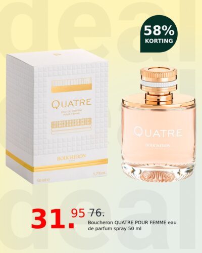 Boucheron QUATRE POUR FEMME eau de parfum spray 50 ml