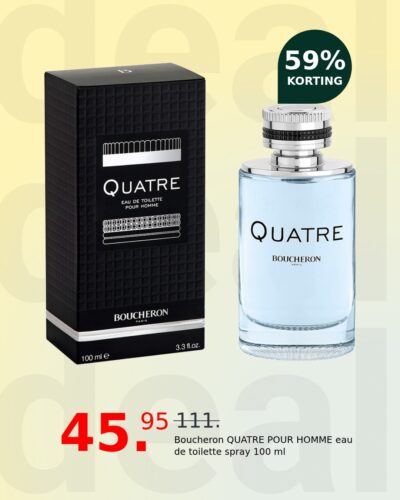 Boucheron QUATRE POUR HOMME eau de toilette spray 100 ml