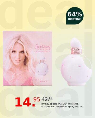 Britney spears FANTASY INTIMATE EDITION eau de parfum spray 100 ml