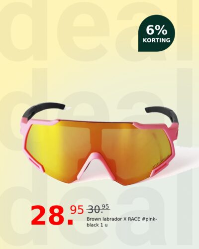 Brown labrador X RACE #pink-black 1 u