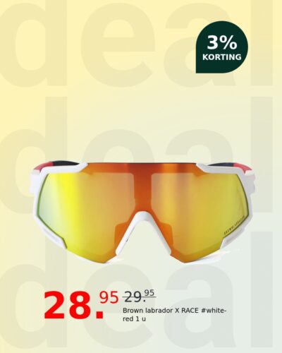 Brown labrador X RACE #white-red 1 u