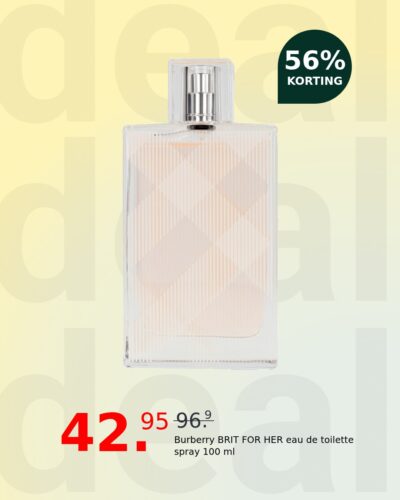 Burberry BRIT FOR HER eau de toilette spray 100 ml