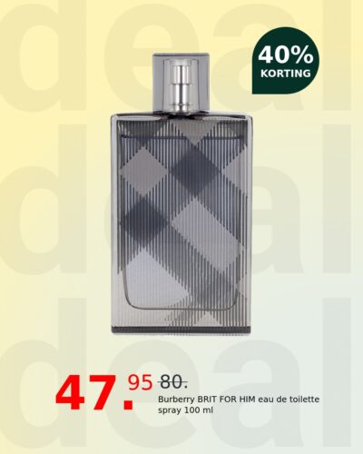 Burberry BRIT FOR HIM eau de toilette spray 100 ml