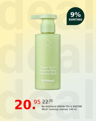 By wishtrend GREEN TEA & ENZYME MILKY foaming cleanser 140 ml