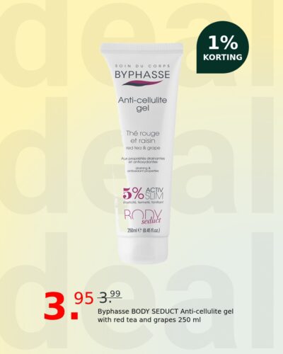 Byphasse BODY SEDUCT Anti-cellulite gel with red tea and grapes 250 ml