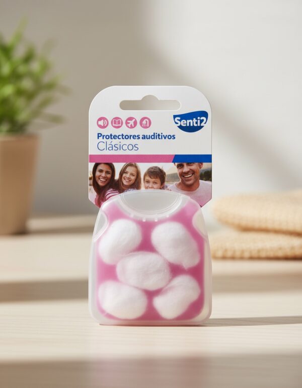 Senti2 PROTECTORES AUDITIVOS clásicos cera 4 u