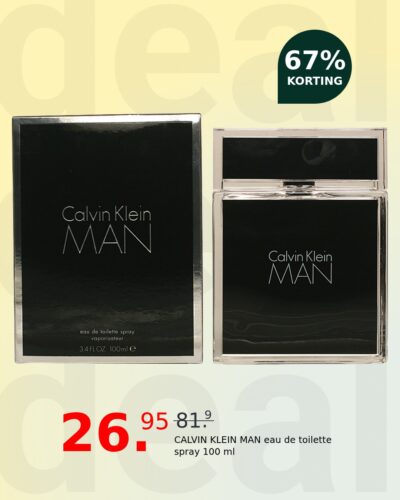 CALVIN KLEIN MAN eau de toilette spray 100 ml