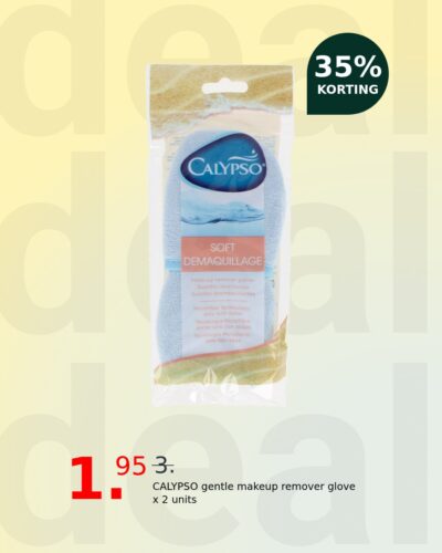 CALYPSO gentle makeup remover glove x 2 units