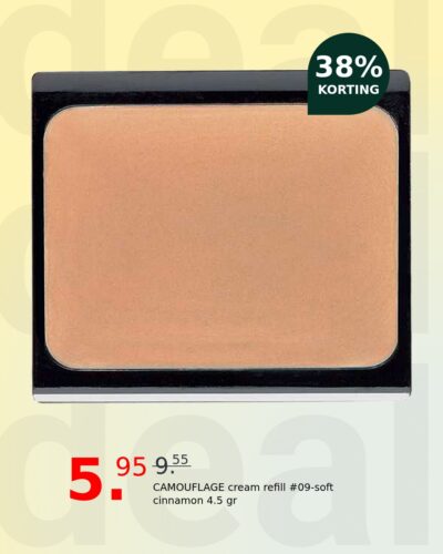 CAMOUFLAGE cream refill #09-soft cinnamon 4.5 gr