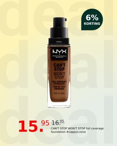CAN'T STOP WON'T STOP full coverage foundation #cappucciono