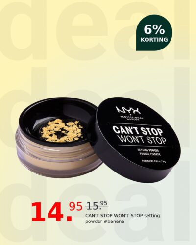 CAN'T STOP WON'T STOP setting powder #banana